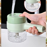 Electric Vegetable Cutter – 4-in-1 Handheld Slicer | Indo Glow