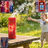 Bubble Machine Toy – Portable LED Bubble Blower for Kids