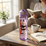 Plastic Water Bottle 3pc Set3  Different Size Bottle High Quality Water Bottle Plastic Water Bottle Bpa-free  Leak-proof  Cartoon Printed Design For Kids School For Fridge Office Sports School Gym Yoga (3 Pc Set)