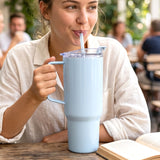 Large Capacity Travel Sipline Tumbler With Handle And Straw Lid (1800ml Approx)