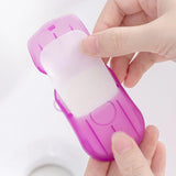 Portable Easy Carry Travel Paper Soap Sheet With Mini Box (20 Sheets In A Pack Approx  Mix Color)