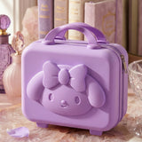 3-digit Number Lock Kids Bear-shaped Hard Shell Storage Carry Case With Handle