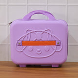 3-digit Number Lock Kids Bear-shaped Hard Shell Storage Carry Case With Handle