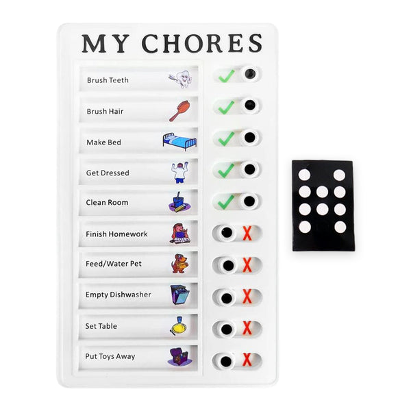 Portable My Chores Home Note Board Management Planning Memo Boards Reminding Time. (Size - 20x12cm)