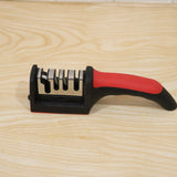 4 Stage Knife Sharpener Tool For Kitchen Knives With Non Slip Handle (1 Pc)