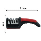 4 Stage Knife Sharpener Tool For Kitchen Knives With Non Slip Handle (1 Pc)