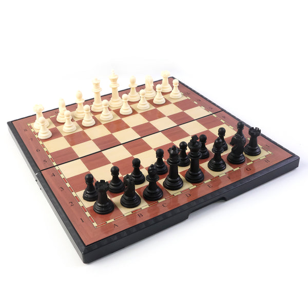 Portable Chess Set – Foldable, Travel-Friendly Vinyl Board with Plastic Pieces