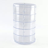5 Layer Rotating Jewelry Storage Box Organizer For Rings Earrings Watches (1 Pc)