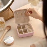 Travel Jewellery Box – Portable PU Leather Organiser | LilyGleam