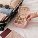 Travel Jewellery Box – Portable PU Leather Organiser | LilyGleam