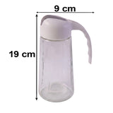 Glass Oil Dispenser Bottle With Auto Open Close Spout Lid And Easy Handle (1 Pc)