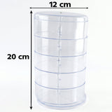 5 Layer Rotating Jewelry Storage Box Organizer For Rings Earrings Watches (1 Pc)